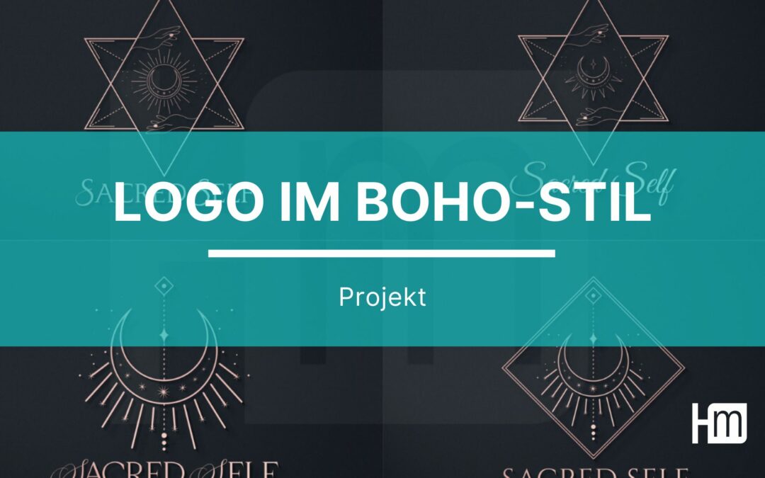 Entwürfe für Logo im Boho-Stil